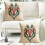 Housse de coussin décorative brodée de chevaux 45 x 45 cm 5