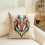 Housse de coussin décorative brodée de chevaux 45 x 45 cm 4