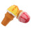 8Pcs Plastic Ice Cream Cone Prop Realistic Design Vibrant Colors 3