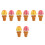 8Pcs Plastic Ice Cream Cone Prop Realistic Design Vibrant Colors 5