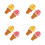 8Pcs Plastic Ice Cream Cone Prop Realistic Design Vibrant Colors 6