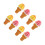8Pcs Plastic Ice Cream Cone Prop Realistic Design Vibrant Colors 8
