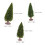30Pcs Miniature Trees Plastic Pine Model for Train Scenery Green DIY 2