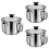 3Pcs Multi-Use Stainless Oil Containers with Arc Spout Fat Separator 6