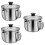 3Pcs Multi-Use Stainless Oil Containers with Arc Spout Fat Separator 7