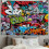 Hippie Graffiti Gobelin 60x40 tommer 2