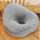 whoopie cushion 100%Polyester seat cushion saddle-shaped For Interior Use Gray Comfortable 6