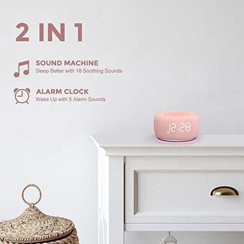 Sound Machine and Alarm Clock White Noise Device with 1