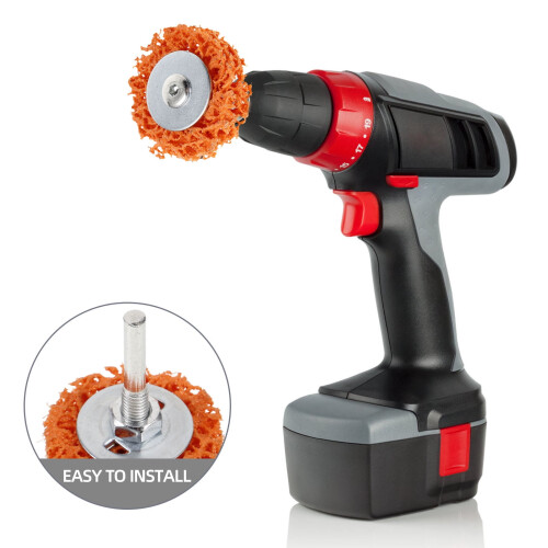 Worgeous1Pcs Πολύχρωμος στρογγυλός τροχός στίλβωσης για στίλβωση μετάλλων και 2