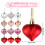 Heart-Shaped Red Rose Wreath for Front Door 1 Pack 2