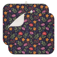 Tapis égouttoir de cuisine Pioneer Flower à motif floral, 1 paquet, tapis égouttoir en microfibre ultra absorbant, 40,6 x 45,7 cm