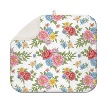 Tapis égouttoir de cuisine Pioneer Flower à motif floral, 1 paquet, tapis égouttoir en microfibre ultra absorbant, 40,6 x 45,7 cm