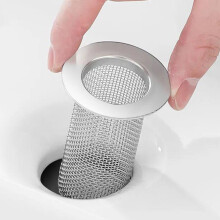 Kylpyhuoneen lavuaarin viemärisuodatin ruostumattomasta teräksestä, lattiasuodatin, verkkokori, hiusloukku, tukkeutumaton kuona