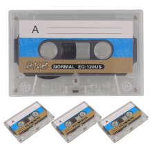 4 cassette audio vergini professionali per registrazioni vocali, lezioni e insegnamento.