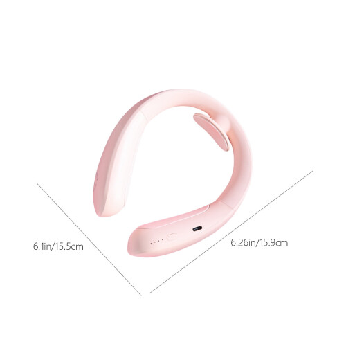 Scaldamani e collo portatile rosa ricaricabile tramite USB, trilaterale 2
