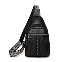 Sac bandoulière en cuir pour femme, petit sac à dos tendance, sac banane, sac de poitrine pour les voyages