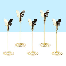 Tineasur Lot de 5 pinces à photos en métal doré pour la décoration intérieure