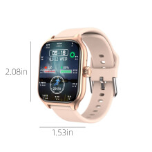 Montre connectée avec plusieurs modes de mouvement, télécommande pour la photographie, écran plein format, idéale pour le fitness sur Android et