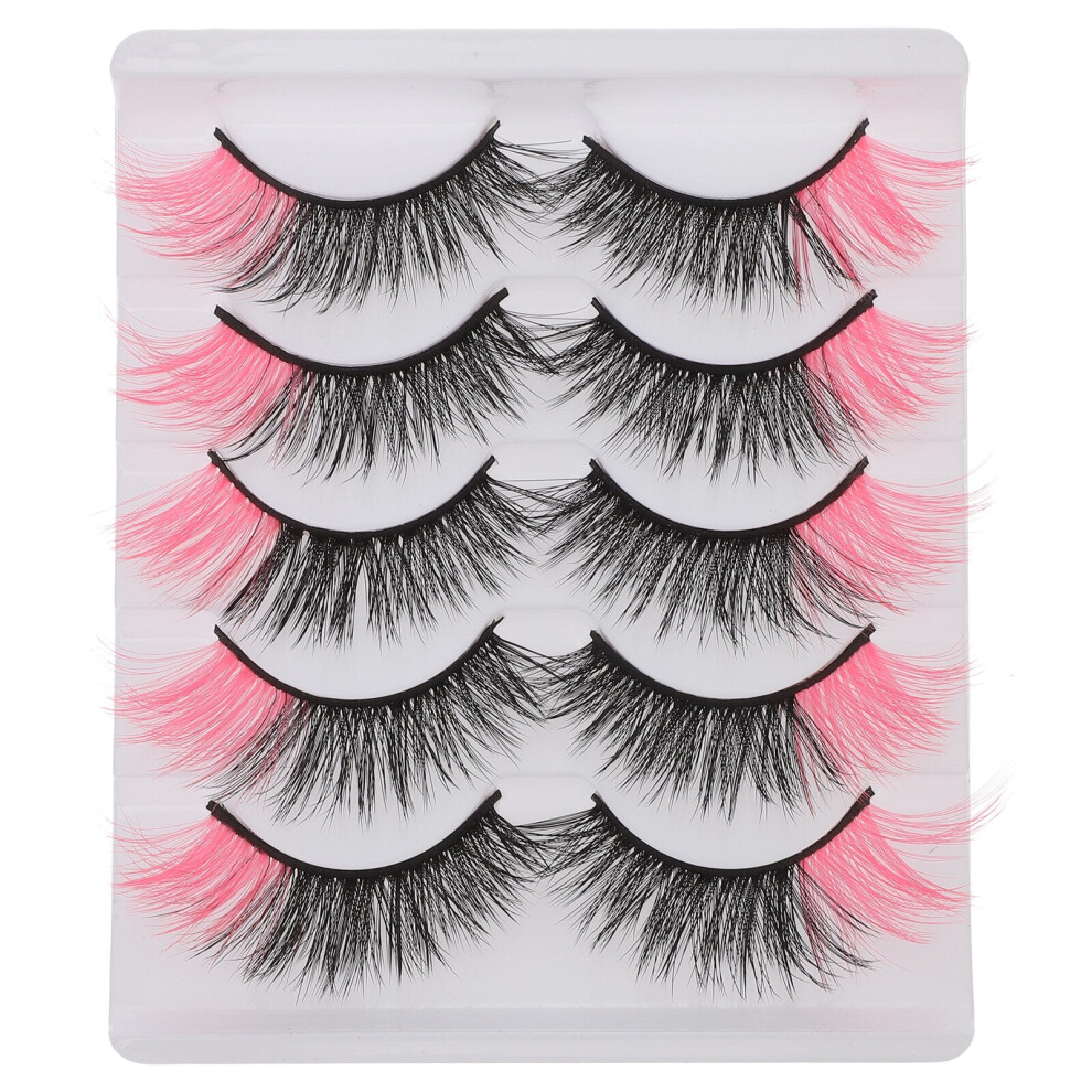 Colored False Eyelashes Strip Extension 1 Pair