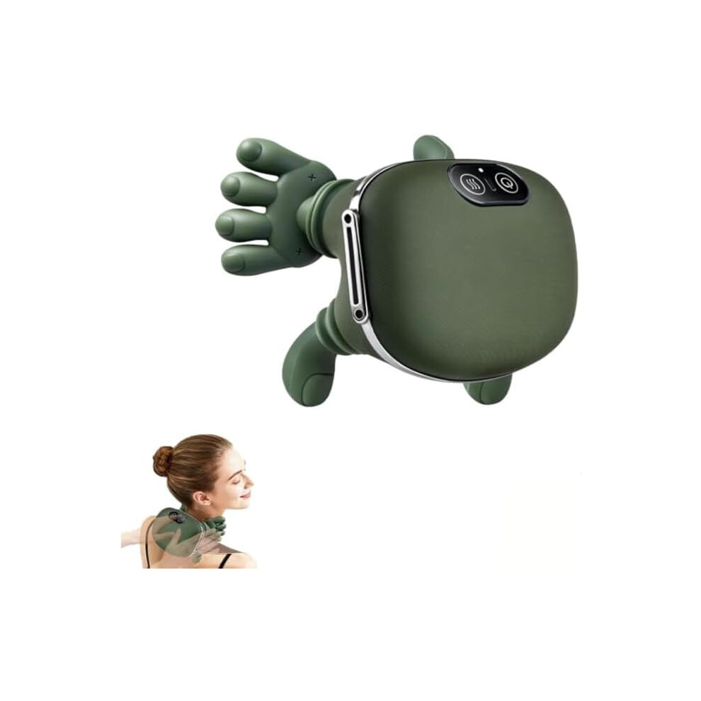 Green Puree Zen Massager Â 4D Wireless Shiatsu, 3 Modes, Deep Tissue & Thermal Therapy For Back/Arms/Legs (1Pc)
