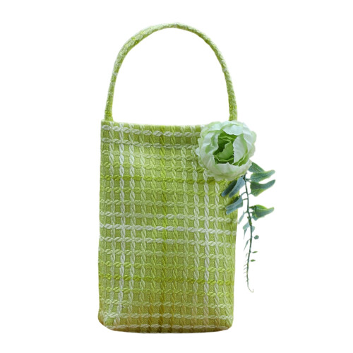 Stoff-Geschenktasche mit Henkel – Grün 1