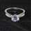 925 Silver Kitty Ring with Zirconia, Dainty Stacking Ring 6