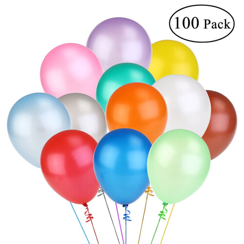 Latex Number Balloon Light Blue 12 pcs 2