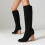Γυναικείες Φθινοπωρινές και Χειμερινές Μπότες με Ψηλοτάκουνα, Μονόχρωμες, Χωρίς 1