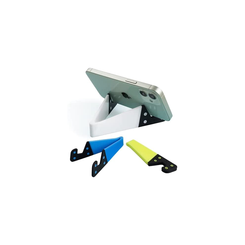 Portable Cell Phone Stand For Desk, Foldable Pocket Travel Mobile Phone Holder, Upgrade Universal V Smartphone Kickstand Mount Compatible With Iphone 9340258182396