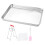 1 Set Durable Stainless Steel Rectangular Tray Rice Noodle Roll Steamer Baking Sheet 1