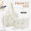 Diaper Bag Tote Quilted Cotton 2 Pcs 2