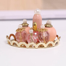 1 set di vassoio per profumo in scala 1/12, mobili in miniatura, accessori per camera da letto e bagno per mini casa