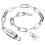 Worgeous Chain Lock Bike από μαγγάνιο, ασημένιο καλώδιο ποδηλάτου για ταξίδια 1