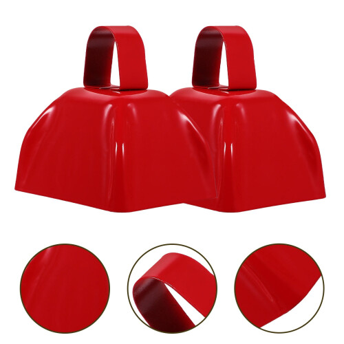 TOYMYTOY2Pack Μεταλλικά Διακοσμητικά Κουδούνια Αγελάδας με Θόρυβο, Σχεδιασμός