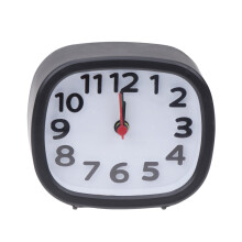 1Pack Simple Alarm Clock for Kids Black Plastic for Home and Bedroom Use