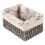 Wicker Basket for Remote Control Fabric Storage Bins Desktop 1