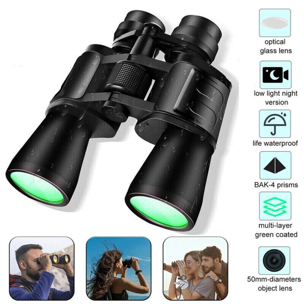 Xhy Binoculars 20X50 Powerful View Compact Optics For Bird Watching Outdoor Hunting Travel Sightseeing 9340258182648
