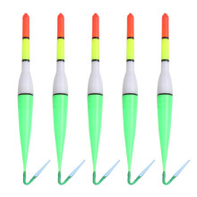 5Pcs Lighted Fishing Cork Plastic Floater LED Light Flashing Buoy, Night Fishing Light Up Bobbers