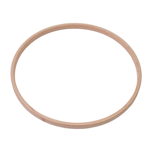 Conjunto de 3 aros de macramê, aros de madeira resistentes para artesanato, decoração de parede, 18 cm (7 polegadas)