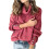 Damen-Rollkragenpullover, Strickpullover, Langarm, elegant, lässig, Wassermelonenrot, Größe 4XL 1
