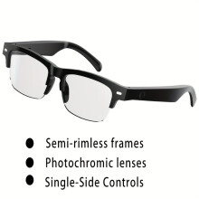 2024 Unisex Color-Changing Smart Glasses | Wireless Calls & Music | iOS & Android Compatible