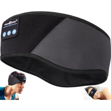 Bluetooth5.4 Sömnhörlurar med huvudband och ögonmask, trådlösa hörlurar för sömn, sport och presenter – kompatibla med iOS/Android