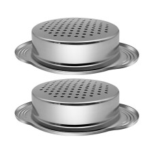 2 coladores de acero inoxidable para conservas de alimentos, tamices, filtros y escurridores para conservas.