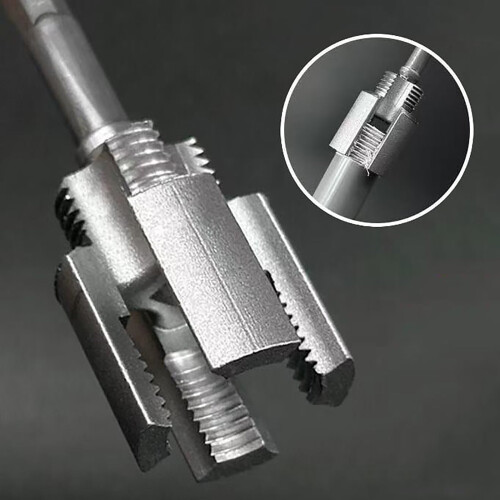 Pipe Thread Cutting Tool, Internal & External Threading Kit, Electric Drill Compatible with PVC Pipes, 3/4" Rethreading Tool 2
