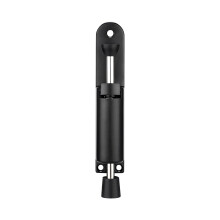 Batente de porta com acionamento por pedal – Batente de porta telescópico com mola em aço inoxidável, ajustável e com pedal de borracha