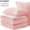 Fluffy Twin Comforter Set Pink Fleece 1 Comforter + 1 5