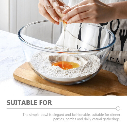 Glassalladsskål 2100ml Transparent 2