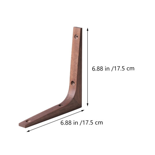 FRCOLOR2Pcs Ξύλινες Βάσεις Ραφιών Τοποθετημένες στον Τοίχο για Έπιπλα και Ράφια, 1