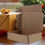 FRCOLOR 10Pcs Brown Corrugated Mailing Boxes Easy Assemble for Efficient Shipping 3
