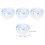 Lot de 10 petits bouchons de voyage transparents pour évier 2